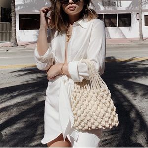 Knotted Mini Tote Bag 🍊